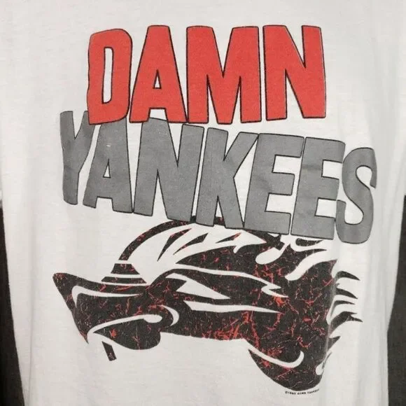 Damn Yankees T Shirt Vintage 90s 1990 Yank This Ted Nugent Made In USA Large